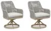 Ashley Furniture P798-602A Seton Creek - Swivel Chair With Cushion (Set of 2) - Gray