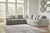 Ashley Furniture 58103/64/46(2)/77/65/08 Ashley Furniture 58103/64/46(2)/77/65/08 Avaliyah - 6 Pc. - 5-Piece Sectional, Ottoman - Ash