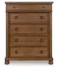 Ashley Furniture PCB824-46 Rowlenstown - Five Drawer Chest - Brown