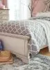 Ashley Furniture B743B13 Ashley Furniture B743B13 Realyn - Twin Upholstered Panel Bed - Chipped White