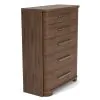 Riverside Furniture 43465 Delia - 5 Drawer Chest - Nouveau Walnut