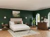 Riverside Furniture 43480-43481-43472 Riverside Furniture 43480-43481-43472 Delia - King Upholstered Bed - Nouveau Walnut / Beige
