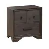 Samuel Lawrence Furniture S462-450 Granite Falls - 3-Drawer Youth Nightstand With Usb - Brown