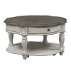 Liberty Furniture 244-OT-O3PCS Liberty Furniture 244-OT-O3PCS Magnolia Manor - 3 Piece Table Set (1 Round Cocktail 2 End Tables) - Antique White