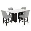 New Classic 40-1221-T Faust - Adjustable Table / Base & Top - White