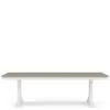 Riverside Furniture 37253 Cora - Trestle Dining Table - Cloud / Fog