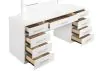 CoasterElevations 203507 Felicity - 9-Drawer Vanity Table With Lighted Mirror - Glossy White