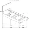 CoasterEveryday 300762T Dorian - Upholstered Twin Panel Bed - Brown
