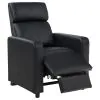 CoasterEveryday 600181-S5A Toohey - 9 Piece Upholstered Tufted 5-Seater Recliner Living Room Set - Black