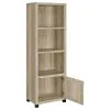 Coaster Fine Furniture 707746 Sachin - 3-Shelf Engineered Wood Media Tower - Distressed Pine