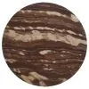 CoasterEssence 936010 Latifa - Round Marble Top Accent Side Table - Red And Black