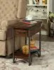 Furniture of America CM-AC286 Brick Attic - Side Table - Oak / Multi