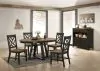 Intercon HP-TA-4260-BBP-C Intercon HP-TA-4260-BBP-C Harper - Round Dining Table - Brushed Brown / Pecan