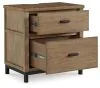 Benchcraft® B622-92 Tomtyn - Two Drawer Night Stand - Light Brown