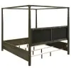 Coaster Fine Furniture 224931KWB1 Gran Park - California King Headboard, Footboard, Front & Back Canopy & Slats, Box 1 of 2 - Dark Cocoa