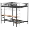 Coaster Fine Furniture 460209BLKB1 Campus - Full over Twin Posts, Front & Rear Guard Rails, Ladder, tube, Box 1 of 2 - Matte Black