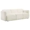 Coaster Fine Furniture 509811-S2 Dorset - 2 Piece Upholstered Round Track Arm Sofa Set - White
