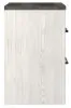 Ashley Furniture B1190-92 Gerridan - Two Drawer Night Stand - White / Gray