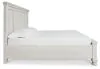 Ashley Furniture B742B24 Robbinsdale - Queen Panel Storage Bed - Antique White