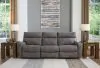 Ashley Furniture 61003S2 Ashley Furniture 61003S2 Next-Gen Durapella - 3-Piece Power Reclining Sectional Sofa - Slate