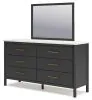 Ashley Furniture B2616B1 Ashley Furniture B2616B1 Cadmori - Dresser and Mirror - Black / White