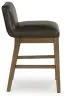Ashley Furniture D974-124 Cabalynn - Upholstered Barstool (Set of 2) - Two-tone Brown
