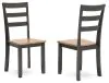 Ashley Furniture D396-01 Gesthaven - Dining Room Side Chair (Set of 2) - Natural / Brown
