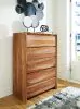 Ashley Furniture B790/31/36/46/81/96 Dressonni - 5 Pc. - Dresser, Mirror, Chest, Queen Panel Bed - Brown
