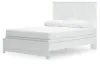 Ashley Furniture B139B43 Ashley Furniture B139B43 Bostwick Shoals - Queen Panel Bed With Framed Footboard - White