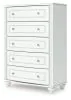 Ashley Furniture PCB1819-46 Kozlani - Five Drawer Chest - White