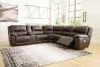 Ashley Furniture U71604S2 Ashley Furniture U71604S2 Dunleith - Power Sectional 6 Pc - Chocolate