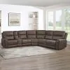 New Classic 28-U5853-6PS Gaia - 6 Piece P2 Power Sectional - Brown