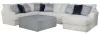 Jackson Furniture Industries 2470/30/62/76/28-21 Polaris - 3 Piece Sectional With Comfort Coil Seating, 9 Included Accent Pillows And Included Cocktail Ottoman (Right Side Facing Chaise) - Sugar