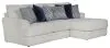 Jackson Furniture Industries 2470/46/76-21 Jackson Furniture Industries 2470/46/76-21 Polaris - 2 Piece Sofa Chaise (LSF Loveseat / RSF Chaise) - Sugar