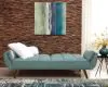 CoasterEssence 360097 Caufield - Upholstered Convertible Sofa Bed - Turquoise Blue