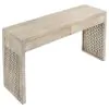 CoasterEssence 959543 Rickman - 2-Drawer Wood Entryway Console Table - White Washed