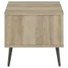 Coaster Fine Furniture 701037 Welsh - Square Engineered Wood Side End Table Antique Pine - Distressed Pine
