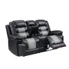 New Classic U7005-25P1-BKG New Classic U7005-25P1-BKG Nikko - Console Loveseat With Power Footrest - Black / Gray