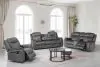 New Classic 20-U456-3NP New Classic 20-U456-3NP Park City - Manual 3 Piece Sofa & Loveseat & Recliner - Slate