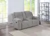 Coaster Fine Furniture 602552 Gilson - Chenille Upholstered Reclining Loveseat - Gray