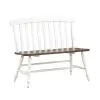 Liberty Furniture 741-C9000B Al Fresco - Slat Back Bench - Graphite & Whitestone