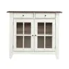 Liberty Furniture 741-SR5043 Al Fresco - Server - Graphite & Whitestone