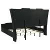 Coaster Fine Furniture 223161KE Lorient - Eastern King LED Upholstered Bed - Black
