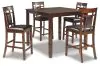 Ashley Furniture D384-223 Bennox - DRM Counter Table Set (Set of 5) - Brown