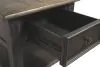 Ashley Furniture T736-3 Tyler Creek - Rectangular End Table - Grayish Brown / Black