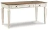Ashley Furniture H743-134 Realyn - Home Office Lift Top Desk - White / Brown