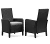 Ashley Furniture P792-601A Beachcroft - Arm Chair With Cushion (Set of 2) - Black / Light Gray