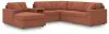 Ashley Furniture 92102S50 Ashley Furniture 92102S50 Modmax - 6-Piece Sectional With Audio System And Laf Corner Chaise - Spice