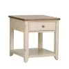 Liberty Furniture 652-OT-3PCS Farmhouse Reimagined - 3 Piece Table Set (1 Cocktail 2 End Tables) - Antique White / Chestnut Tops