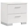 CoasterEssence 203501KE-S6 Felicity - 6 Piece Eastern King Bedroom Set - White High Gloss